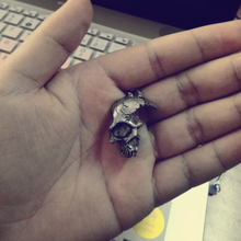 Load image into Gallery viewer, PIRATES - The Broken Skull Necklace - Reality is Inside The Skull.