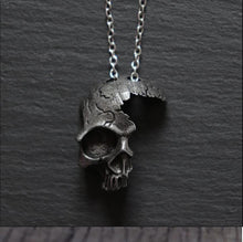 Load image into Gallery viewer, PIRATES - The Broken Skull Necklace - Reality is Inside The Skull.