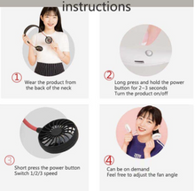 Load image into Gallery viewer, AirCooling™ - Mini Wearable Wireless neckband Fan - Stay Cool Wherever You Are