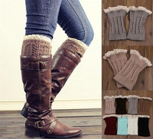 Load image into Gallery viewer, Winter Short-Knit Leg Warmers
