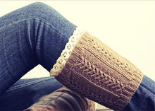 Load image into Gallery viewer, Winter Short-Knit Leg Warmers