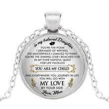 Load image into Gallery viewer, Silver Handmade Glass Necklace Pendant from Mom