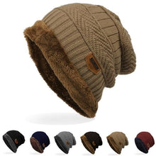 Load image into Gallery viewer, Knitted Wool Winter Cap