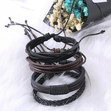 Load image into Gallery viewer, Mens Leather Bracelets & Bangles