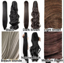 Load image into Gallery viewer, 18 inch Womens Long Curly Ponytail Clip-on Hair Extension