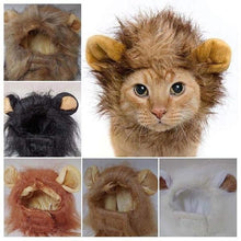 Load image into Gallery viewer, Pet Lion Mane and Ears Head Cap