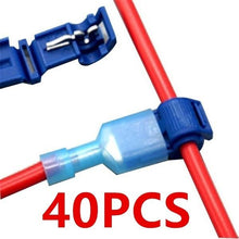 Load image into Gallery viewer, 20/40/80PCS Quick Electrical Cable Connectors Snap Splice Lock Wire Terminals Crimp