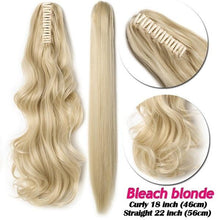 Load image into Gallery viewer, Ponytail Extensions Clip in Ponytail Hair Extensions Black Brown Blonde