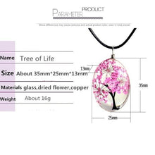 Load image into Gallery viewer, Tree of Life Handmade Amber Glass Pendant Necklace