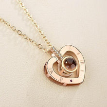 Load image into Gallery viewer, Projection 100 Languages I Love You Charm Pendant Necklace