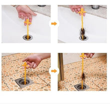 Load image into Gallery viewer, 3 pack Anti Clogging Drain Hair Cleaners