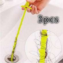 Load image into Gallery viewer, 3 pack Anti Clogging Drain Hair Cleaners