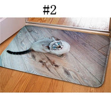 Load image into Gallery viewer, 3D Kawaii Cat Print Welcome Floor Mats Bedroom Hallway Carpet Anti-Slip Soft Doormat for Living Room Kitchen Tapetes