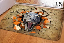 Load image into Gallery viewer, 60*40CM 3D Dinosaur Print Floor Mat Carpet Soft Flanner Doormat Rugs for Bedroom Living Room Door Floor Hallway Mats