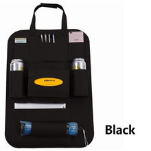 Load image into Gallery viewer, Leather Car Seat Back Organizer, iPad Mini Holder and Storage space