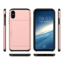 Load image into Gallery viewer, Portable Shockproof Hybrid Wallet Case Cover For Iphone and Samsung