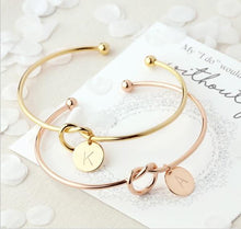 Load image into Gallery viewer, Knot Bracelet with Personalized Letters