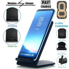 Load image into Gallery viewer, 10W QI Wireless Charger Fast Charging Stand