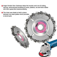 Load image into Gallery viewer, 4 Inch Grinder Disc and Chain 22 Tooth Fine Cut Chain Set