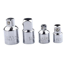 Load image into Gallery viewer, 4pcs 1/4 3/8 1/2 Drive Socket Adapter Converter Reducer Air Impact Craftsman Socket Wrench Adapter Hand Tools Set(socket wrench not included)