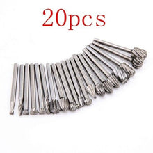 Load image into Gallery viewer, 6pcs/10pcs/20pcs HSS Router Bits Set for Dremel Grinding Carving Shaping Rotary Tools