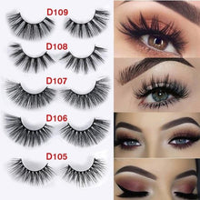 Load image into Gallery viewer, Sexy Handmade Natural False Eyelashes Cross Long 100% Real Mink Fur Eye Lashes Extension