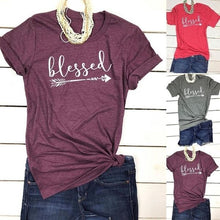 Load image into Gallery viewer, Printed Short Sleeve Casual Tops