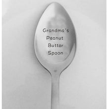 Load image into Gallery viewer, Laser Engraved Peanut Butter Spoon