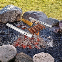 Load image into Gallery viewer, Portable Detachable Stainless Steel Aluminum Alloy Outdoor Camping BBQ Barbecue Grill Accessories Set