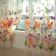 Load image into Gallery viewer, Large Butterfly Print Window Curtain(100 * 200cm/39.37 * 78.74inch)