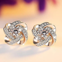 Load image into Gallery viewer, Crystal Cross Earrings