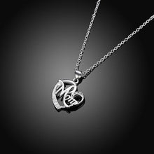Load image into Gallery viewer, Rose Gold Mom's Love Shaped Diamond Necklace