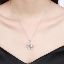 Load image into Gallery viewer, Rose Gold Mom's Love Shaped Diamond Necklace