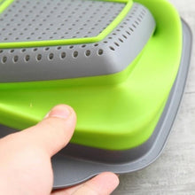 Load image into Gallery viewer, Kitchen Collapsible Colander Fruit Vegetable Washing Drain Basket Folding Strainer