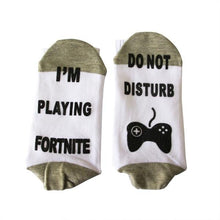 Load image into Gallery viewer, Personalised Socks Do Not Disturb I'm Playing Funy Socks Unisex Short Socks