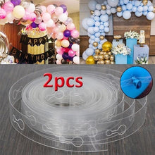 Load image into Gallery viewer, 5M DIY Balloon Decorating Strip Connect Chain Balloon Arch Strip Tape for Celebration Party Birthday Wedding Valentines Day Anniversary Festival Decoration