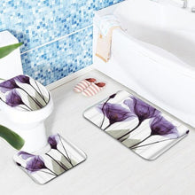 Load image into Gallery viewer, Flower Decor Bathroom Set