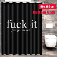 Load image into Gallery viewer, 4PCS Bathroom Set Waterproof Shower Curtain Non-slip Mats Bath Carpets Toilet Seat Cover Floor Mat Bathroom Decor