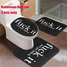 Load image into Gallery viewer, 4PCS Bathroom Set Waterproof Shower Curtain Non-slip Mats Bath Carpets Toilet Seat Cover Floor Mat Bathroom Decor