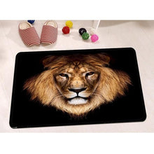 Load image into Gallery viewer, Black Background Lion Pattern Bathroom Set