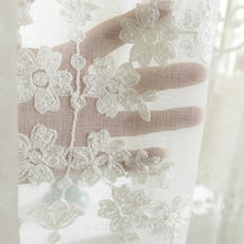 Load image into Gallery viewer, Luxurious Embroidered White Sheer Curtains