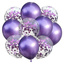 Load image into Gallery viewer, 12inch Mixed Gold Confetti Balloons sets