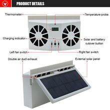 Load image into Gallery viewer, CoolCar™ - Solar Car Exhaust Heat Exhaust Fan - Say Good Bye To Hot Car
