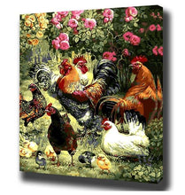 Load image into Gallery viewer, Roosters & Hens- Painting By Numbers