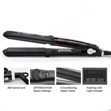 Load image into Gallery viewer, Professional Steam Hair Straightener
