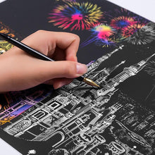 Load image into Gallery viewer, Scratch Paint City Night-view - Stress Relief & Develop Your Artist Imagination