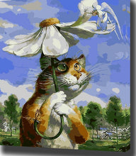 Load image into Gallery viewer, Summer Cat- Painting By Numbers