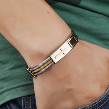 Load image into Gallery viewer, Premium Stainless Cross Bracelet