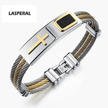 Load image into Gallery viewer, Premium Stainless Cross Bracelet