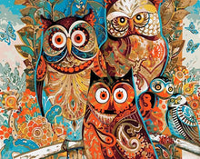 Load image into Gallery viewer, "Be Together" Owls - Painting By Numbers
